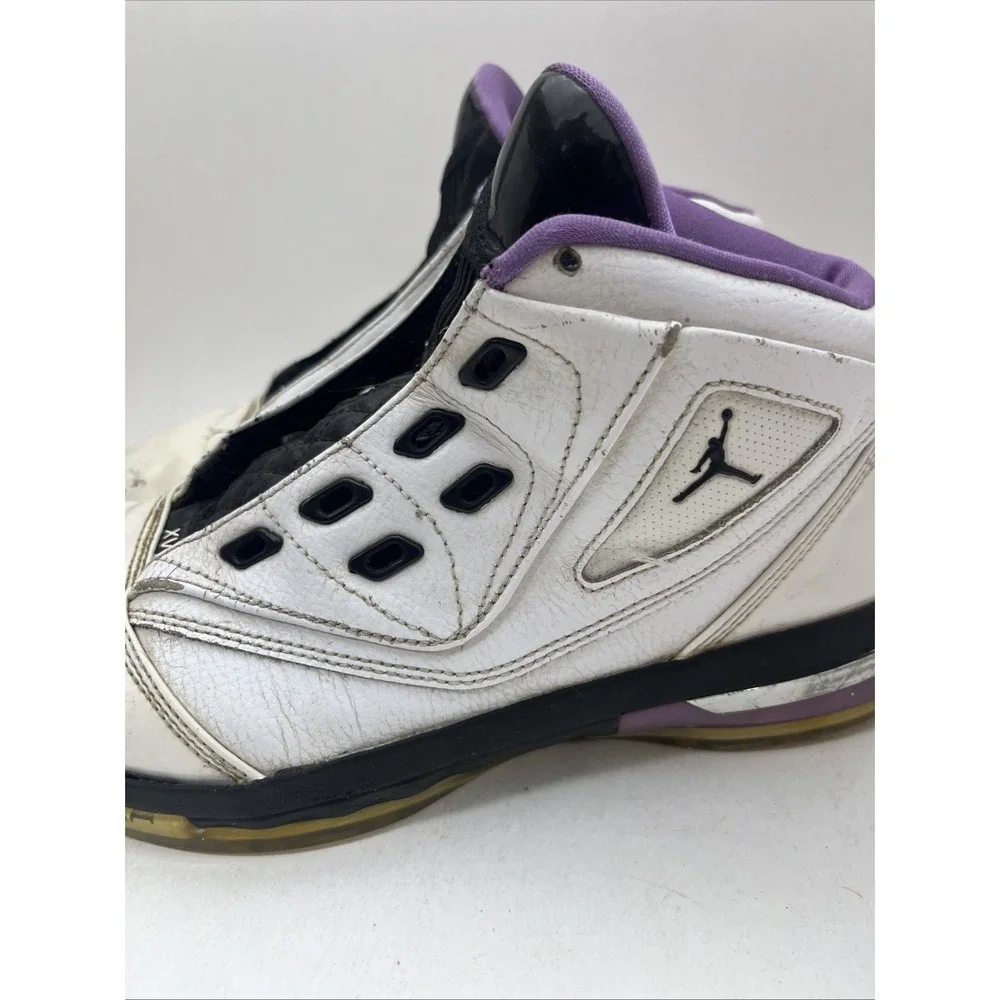 Nike Air Jordan XV.5 Team 7Y White Black Purple 375388-103 Youth Basketball